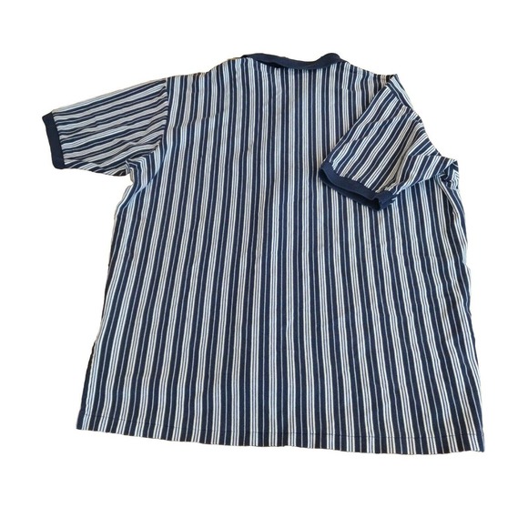 Polo Ralph Lauren Men's Polo Shirt Blue White Stripe Size XL Short Sleeve - Picture 2 of 5